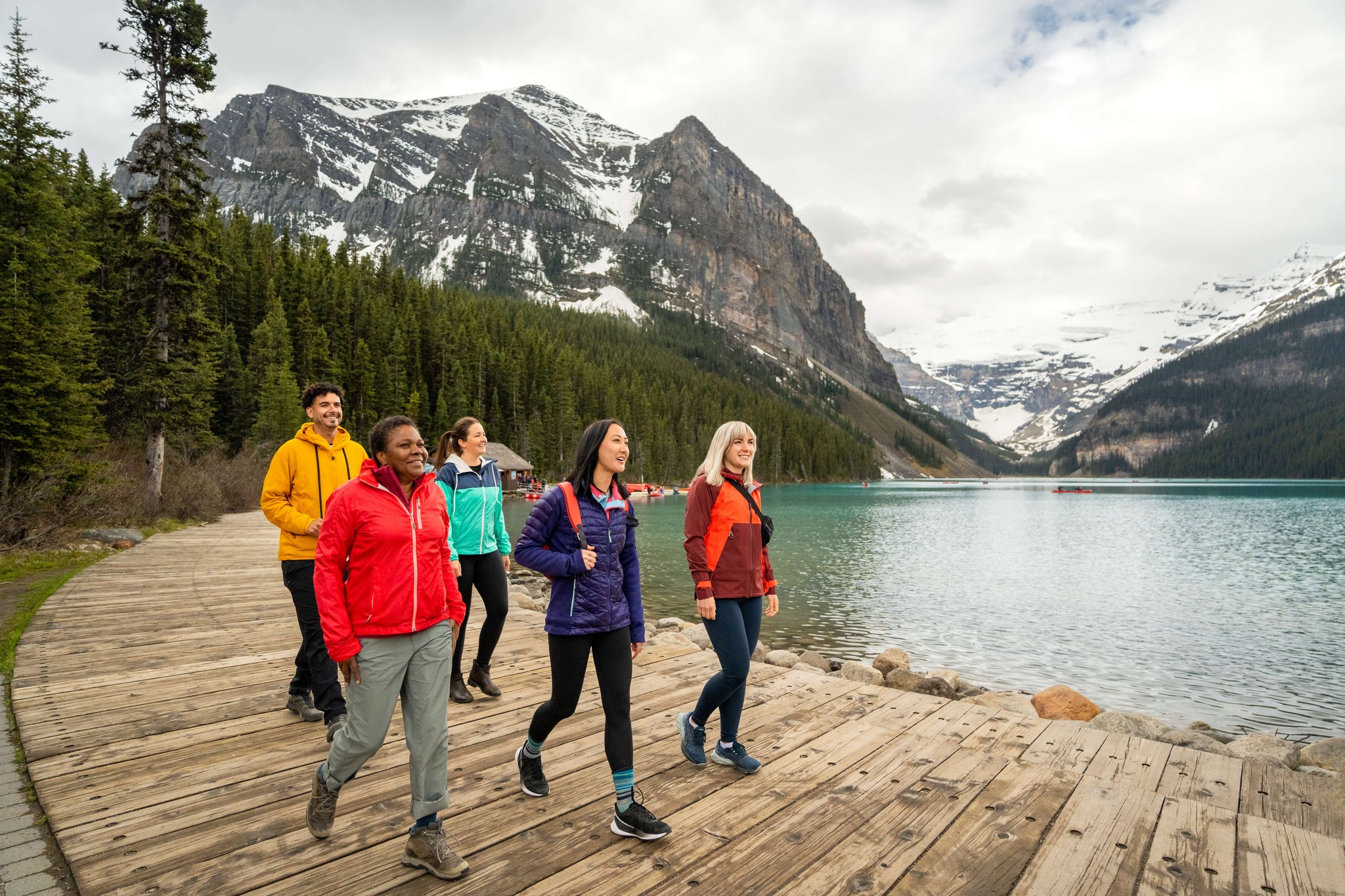 Canoeing on Lake Louise
